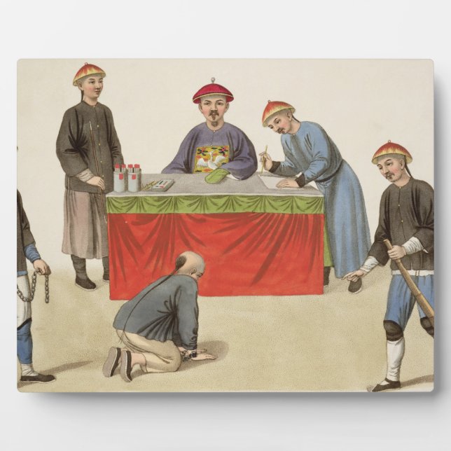 A Culprit before a Magistrate, plate 1 from 'The P Plaque (Front)