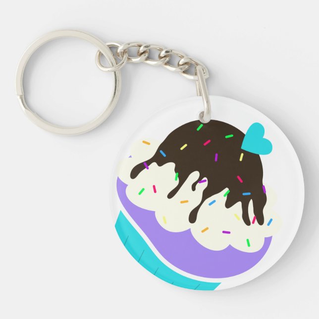 A Cup Full of Sweetness Key Ring (Front)