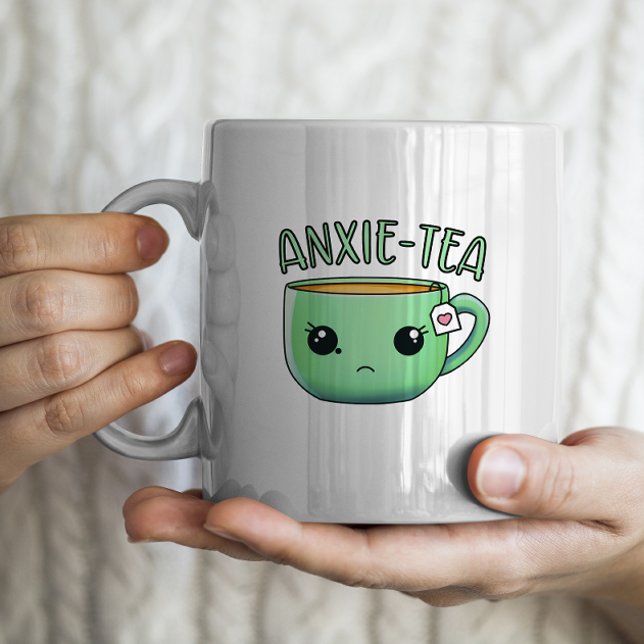 A cup of Anxie-Tea Anxiety Tea Pun (Creator Uploaded)