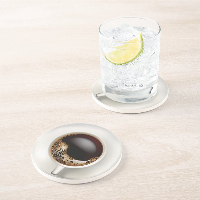 A Cup of Black Coffee Coaster (Side)