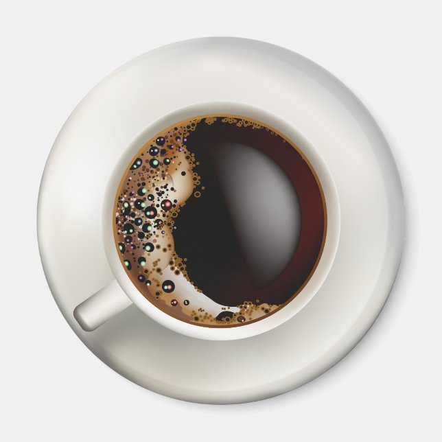 A Cup of Black Coffee Magnet (Front)