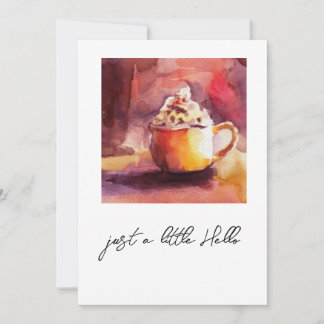 a cup of coffee note card