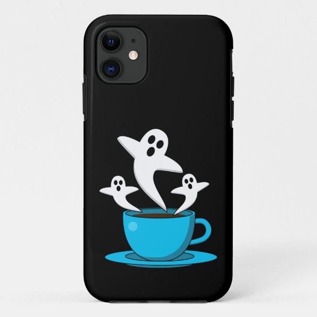 A Cup of Ghost Smoking Coffee Case-Mate iPhone Case (Back)