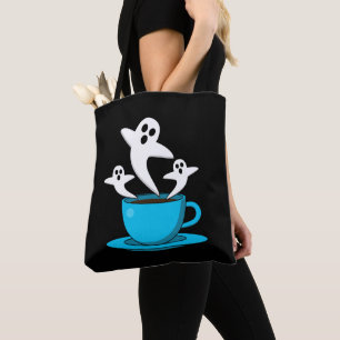 A Cup of Ghost Smoking Coffee Tote Bag