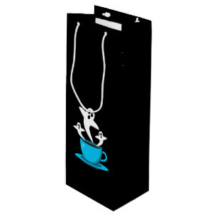 A Cup of Ghost Smoking Coffee Wine Gift Bag
