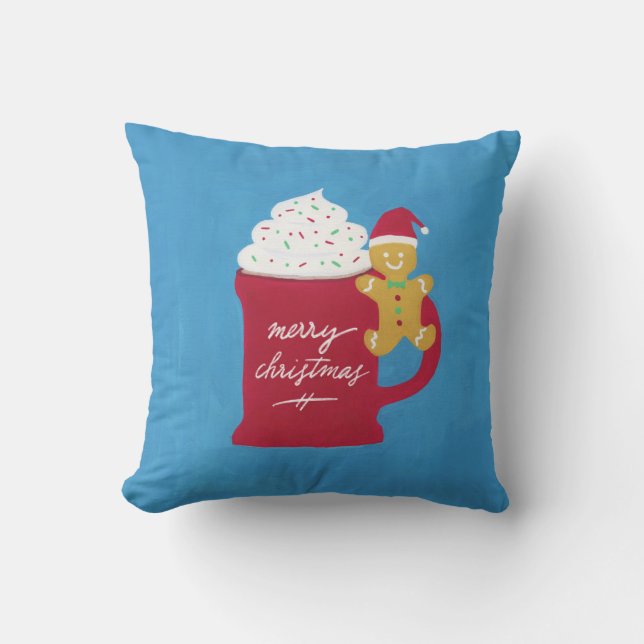 A Cup of Merry Christmas Cushion (Front)