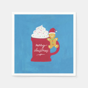 A Cup of Merry Christmas Napkin