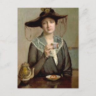 A Cup of Tea Lilla Cabot Perry Postcard
