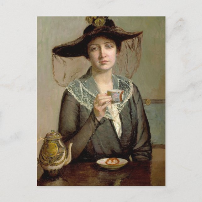 A Cup of Tea | Lilla Cabot Perry Postcard (Front)