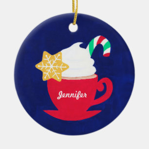 A Cup of 'Tis The Season Ceramic Tree Decoration