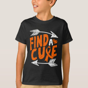 A Cure Heart Leukaemia Cancer Awareness Ribbon Gif T-Shirt
