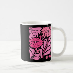 A Cure Worth Fighting For Boho Floral Breast Cance Coffee Mug