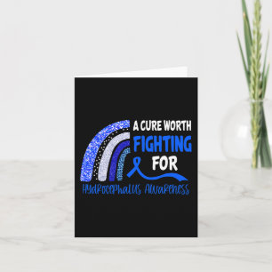 A Cure Worth Fighting For Hydrocephalus Awareness Card