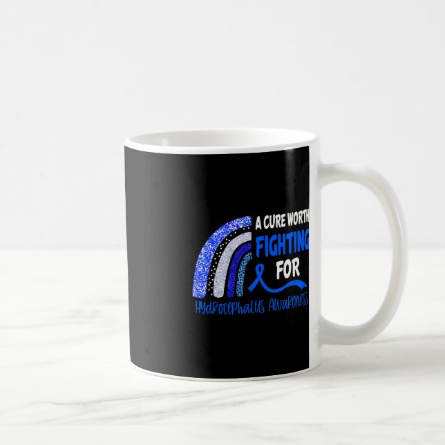 A Cure Worth Fighting For Hydrocephalus Awareness  Coffee Mug (Right)