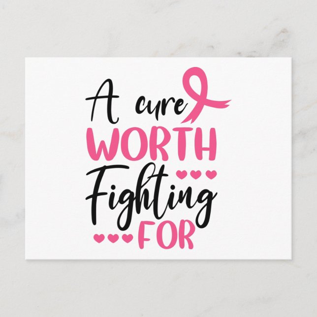 A Cure Worth Fighting For Print Postcard (Front)