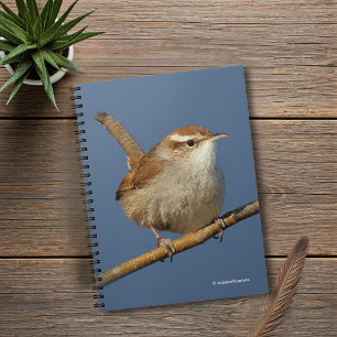 A Curious Bewick's Wren in the Tree Notebook