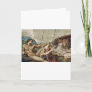 A curious god. holiday card