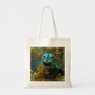 A Curious Harbour Seal Kelp Forest Santa Barbara Tote Bag