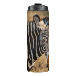 A CURIOUS ZEBRA AT SAMBURU NATIONAL RESERVE THERMAL TUMBLER