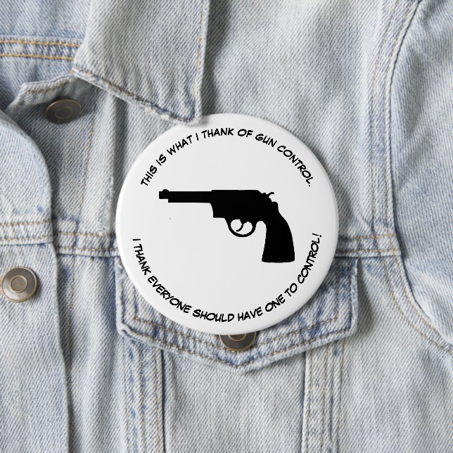 A custom buttons to express a political opinion. (In Situ)