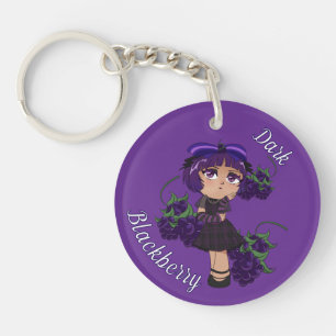 A Customised Key Chain with Cute Blackberry Chibi