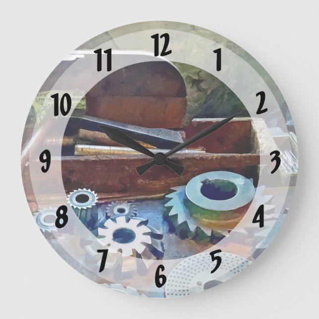 A Cut Above the Rest Large Clock (Front)