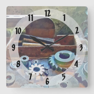 A Cut Above the Rest Square Wall Clock