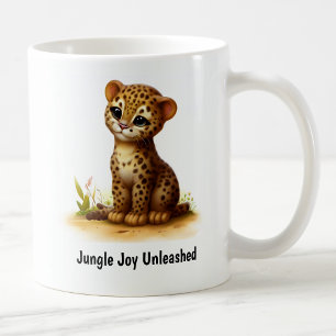 A Cute 3D Painted Ocelot Coffee Mug