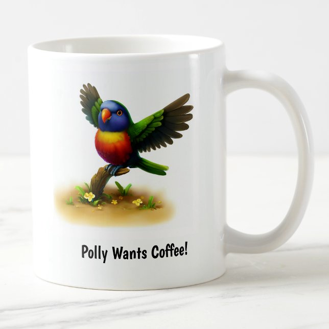 A Cute 3D Painted Ornate Lorikeet Coffee Mug (Creator Uploaded)