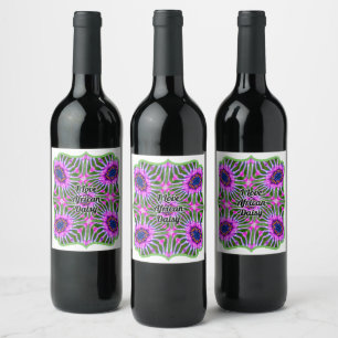 A cute, aesthetic nice pattern extracted from pret wine label