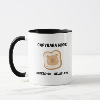 A cute and funny capybara mug for breakfast