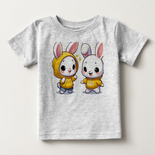 a cute bunny t shirt (Front)