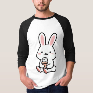 a cute bunny with ice cream T-Shirt
