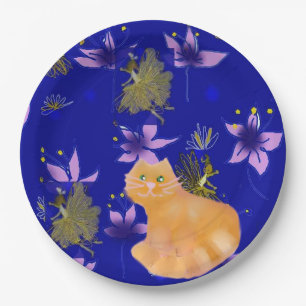 A cute cat named Catool Paper Plate