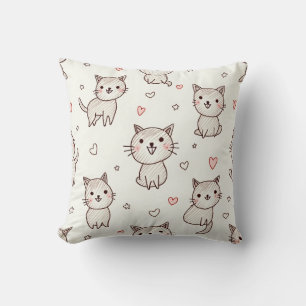 a cute cat-shaped cushion