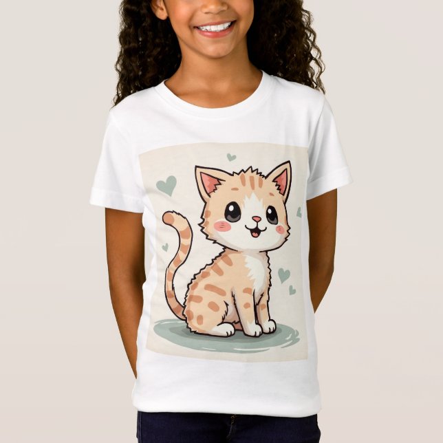 a cute cat T-Shirt (Front)