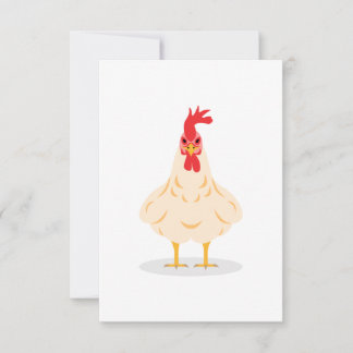 A Cute Chicken Thank You Card