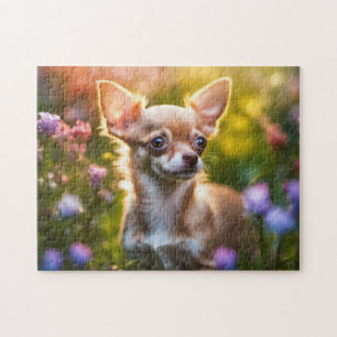 A cute chihuahua puppy, cute dog jigsaw puzzle