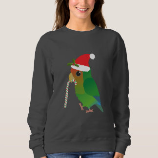 A cute Christmas peach faced lovebird Sweatshirt