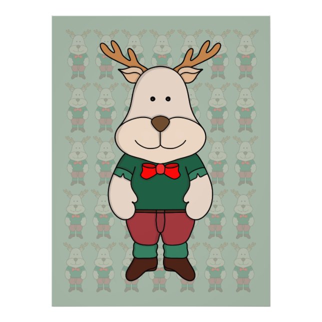 A cute deer photo print (Front)