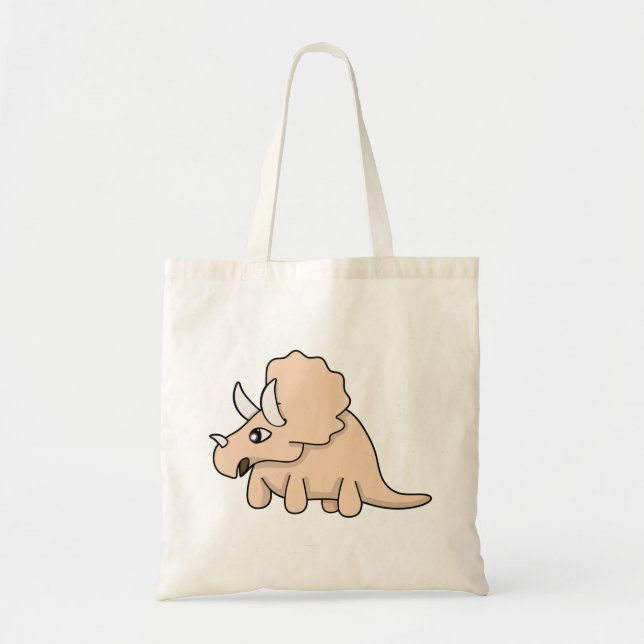 A cute dinosaur tote bag (Front)