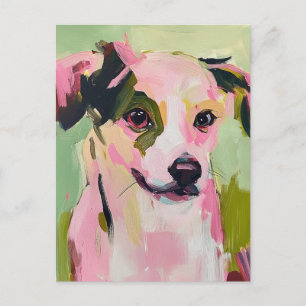 A Cute Dog Two Different Eye Colours Postcard