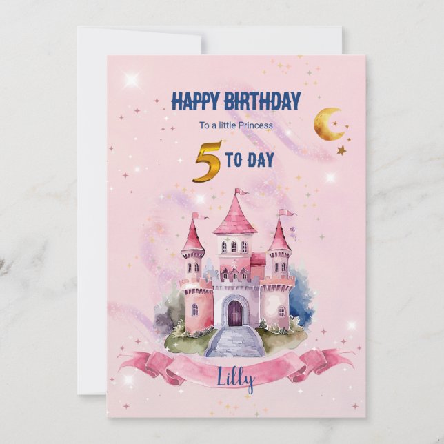 A Cute Fantasy Birthday Card (Front)