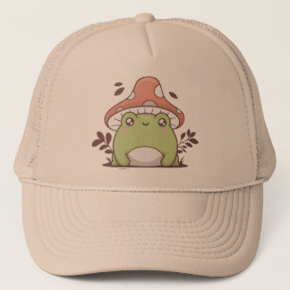 A cute frog trucker hat