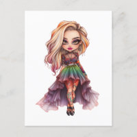 A Cute Girl Halloween Design Collection 11