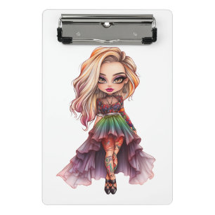 A Cute Girl Halloween Design Collection 11 Mini Clipboard