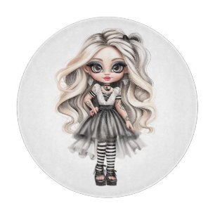 A Cute Girl Halloween Design Collection 12 Cutting Board