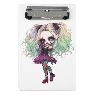 A Cute Girl Halloween Design Collection 13 Mini Clipboard