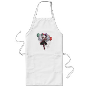 A Cute Girl Halloween Design Collection 14 Long Apron