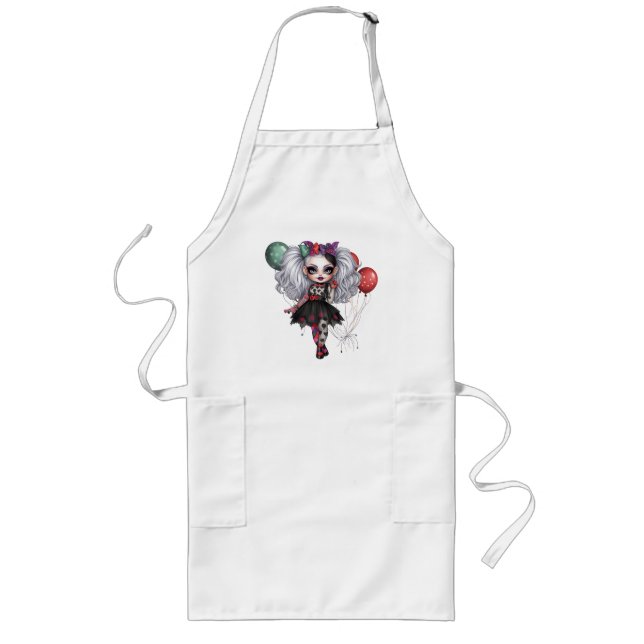 A Cute Girl Halloween Design Collection 14 Long Apron (Front)